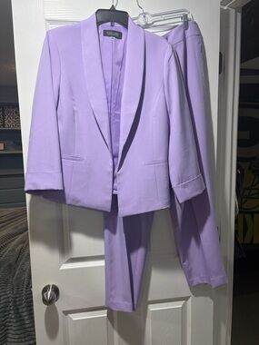 Evan Picone Lavender Two-Piece Women's Suit Blazer & Pants